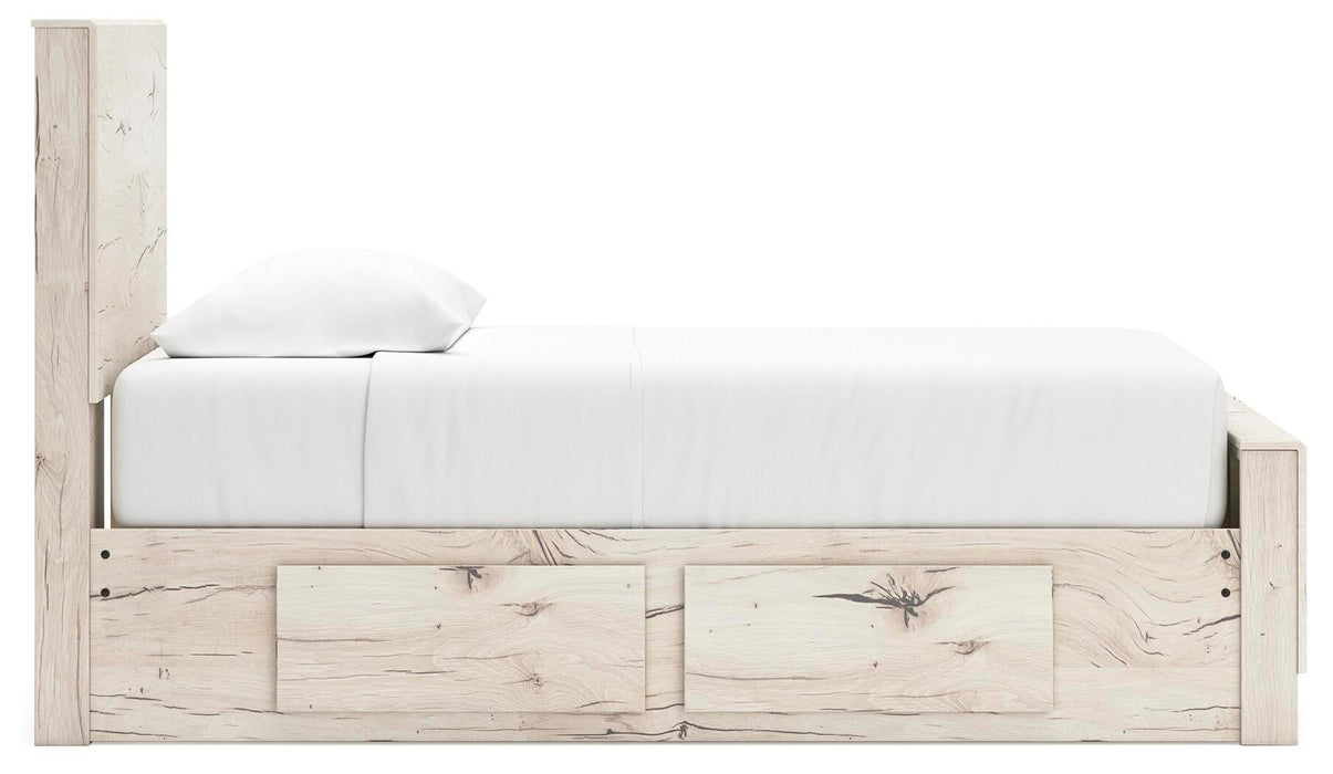 Lawroy Twin Panel Bed with Storage, Dresser and Mirror - alternate view 17