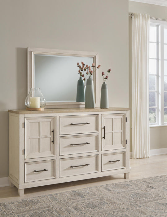 Shaybrock Queen Panel Bed, Dresser, Mirror, Chest and Nightstand - alternate view 12