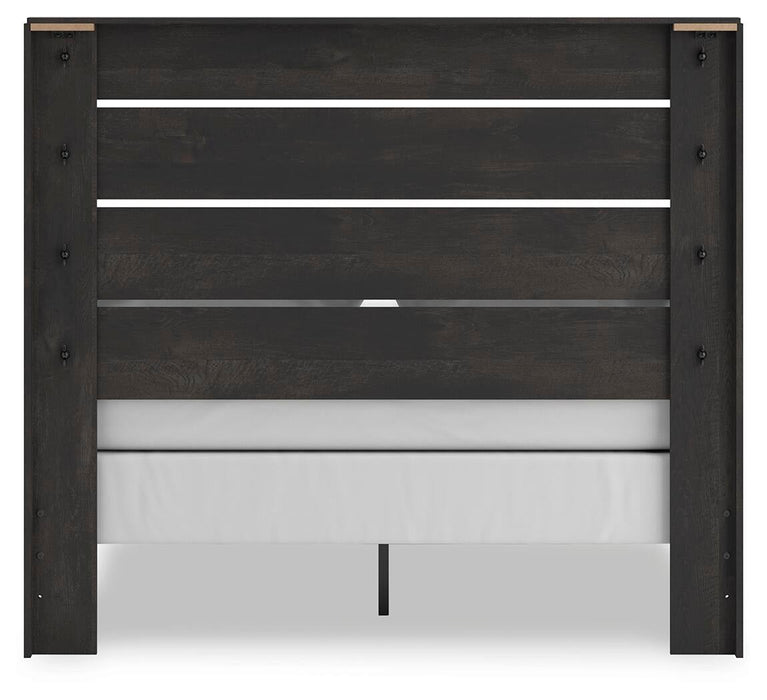 Delmorta Queen Panel Bed, Dresser, Mirror and Nightstand - alternate view 9