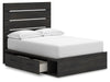 Delmorta Full Panel Storage Bed, Dresser, Mirror and Nightstand - alternate view 9