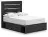 Delmorta Full Panel Storage Bed, Dresser and Mirror - alternate view 8