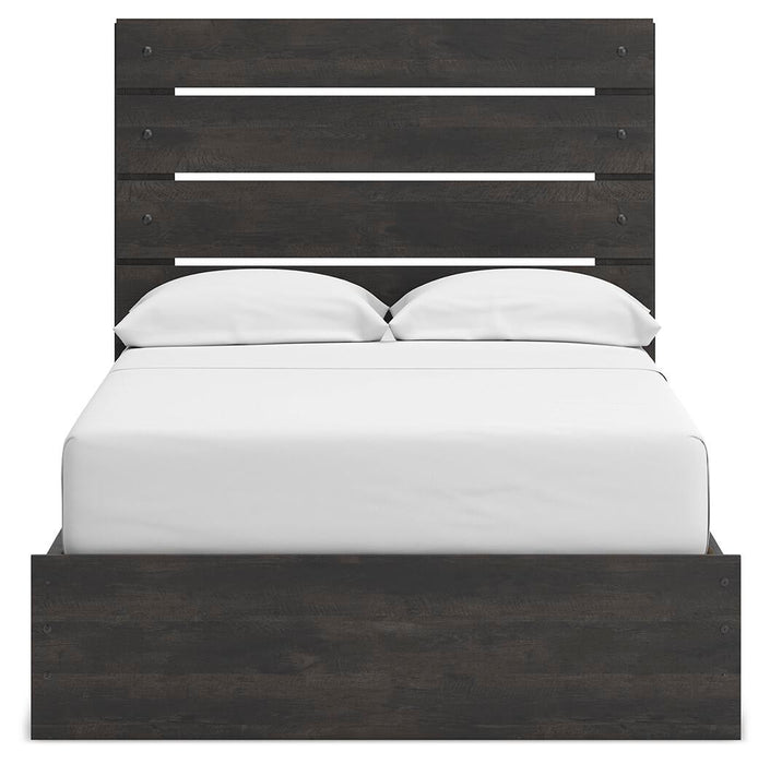 Delmorta Full Panel Storage Bed, Dresser and Mirror - alternate view 7