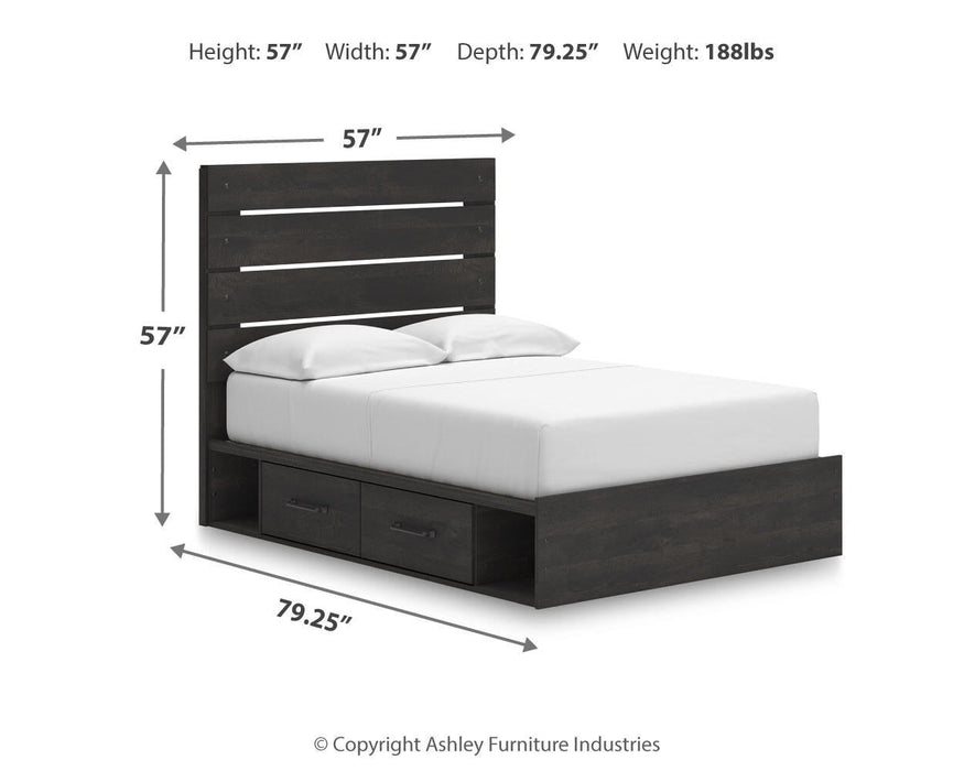 Delmorta Full Panel Storage Bed, Dresser and Mirror - alternate view 17