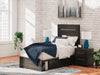 Delmorta Twin Panel Storage Bed, Dresser, Mirror and Nightstand - alternate view 21