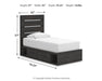 Delmorta Twin Panel Storage Bed, Dresser and Mirror - alternate view 17