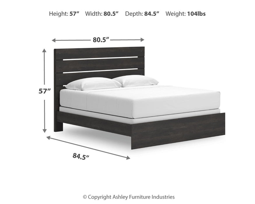 Delmorta King Panel Bed, Dresser and Mirror - alternate view 16