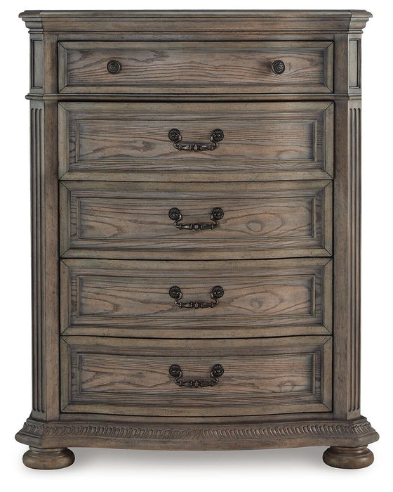 Ardenfield California King Upholstered Sleigh Bed, Dresser, Mirror, Chest and Nightstand - alternate view 4