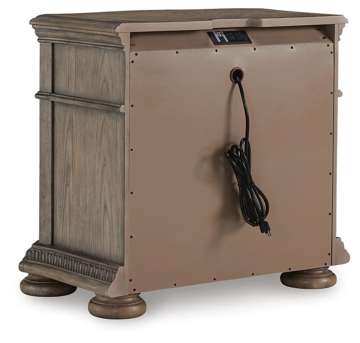 Ardenfield California King Upholstered Sleigh Bed, Dresser, Mirror and Nightstand - alternate view 9