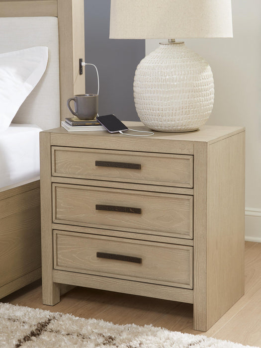 Calmoro Queen Bookcase Bed with Mirrored Dresser and Nightstand - alternate view 11
