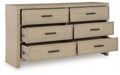 Calmoro King Bookcase Bed with Mirrored Dresser - alternate view 9