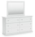 Bostwick Shoals King Panel Bed, Dresser and Mirror - alternate view 3