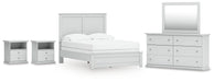 Bostwick Shoals Full Panel Bed, Dresser, Mirror and Nightstand - alternate view 2