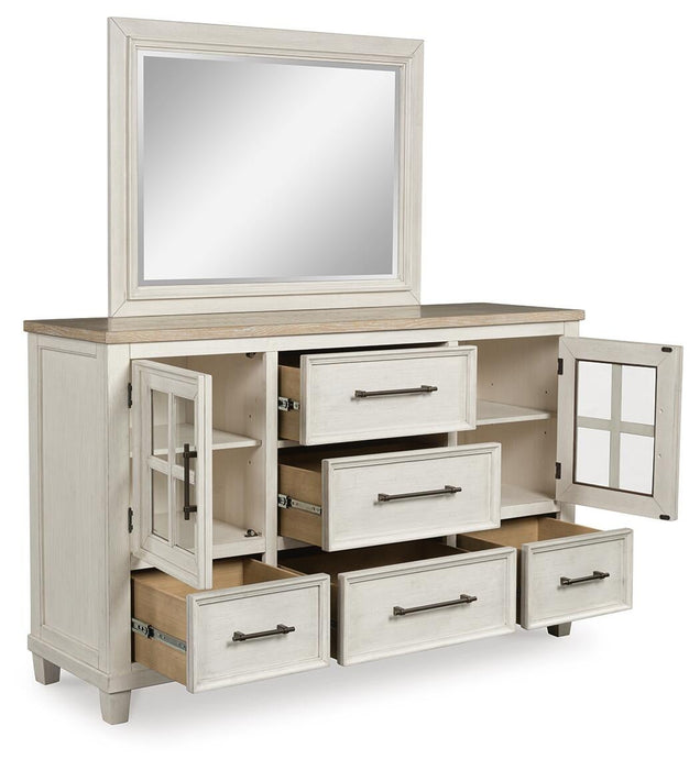 Shaybrock Queen Panel Bed, Dresser and Mirror - alternate view 3