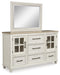 Shaybrock King Panel Bed, Dresser and Mirror - alternate view 2