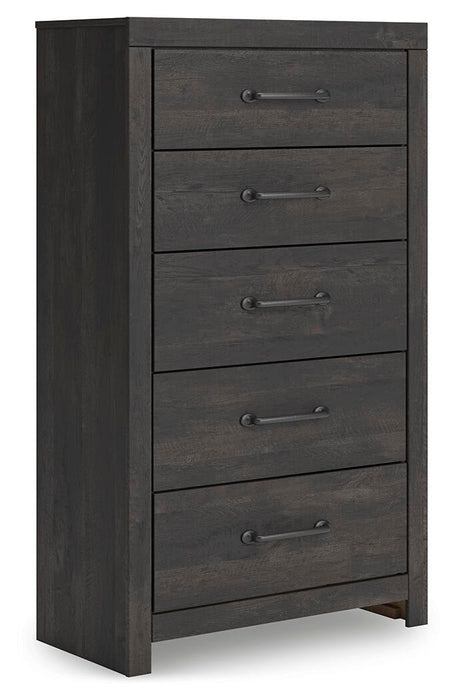 Delmorta Full Panel Storage Bed, Dresser, Mirror, Chest and Nightstand - alternate view 8