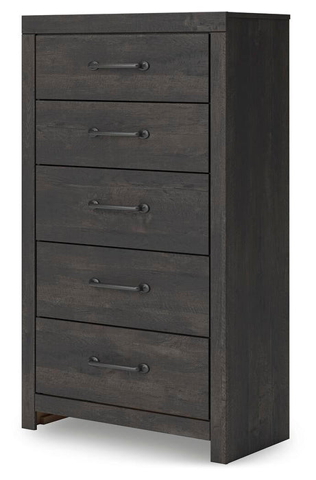 Delmorta Full Panel Storage Bed, Dresser, Mirror, Chest and Nightstand - alternate view 11