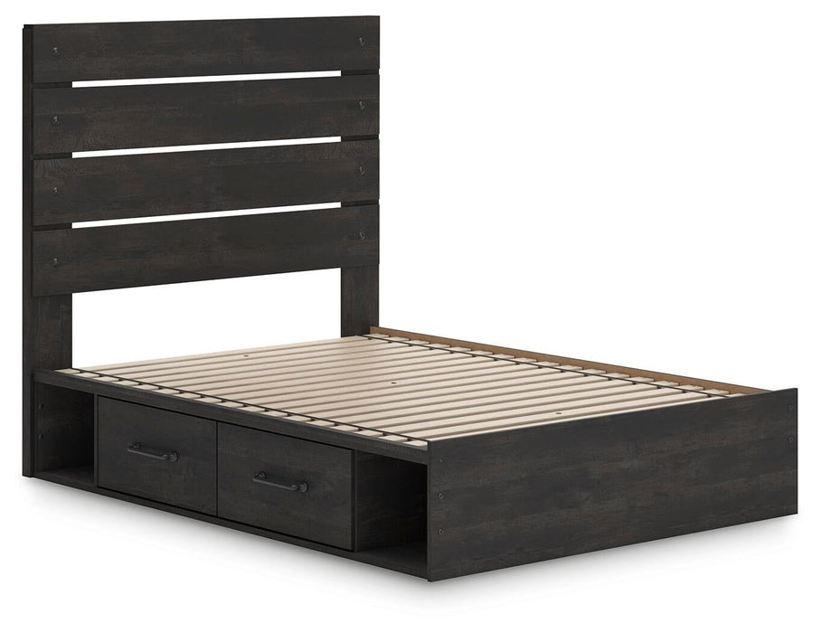 Delmorta Full Panel Storage Bed, Dresser, Mirror, Chest and Nightstand - alternate view 18