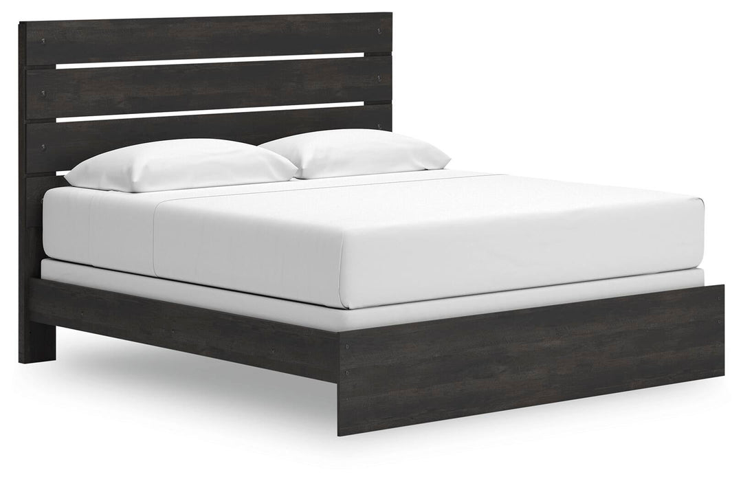 Delmorta King Panel Bed, Dresser, Mirror, Chest and Nightstand - alternate view 14