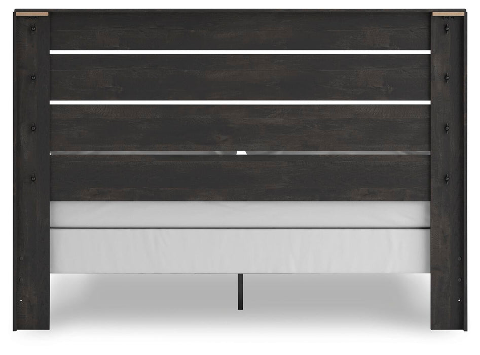 Delmorta King Panel Bed, Dresser, Mirror, Chest and Nightstand - alternate view 15