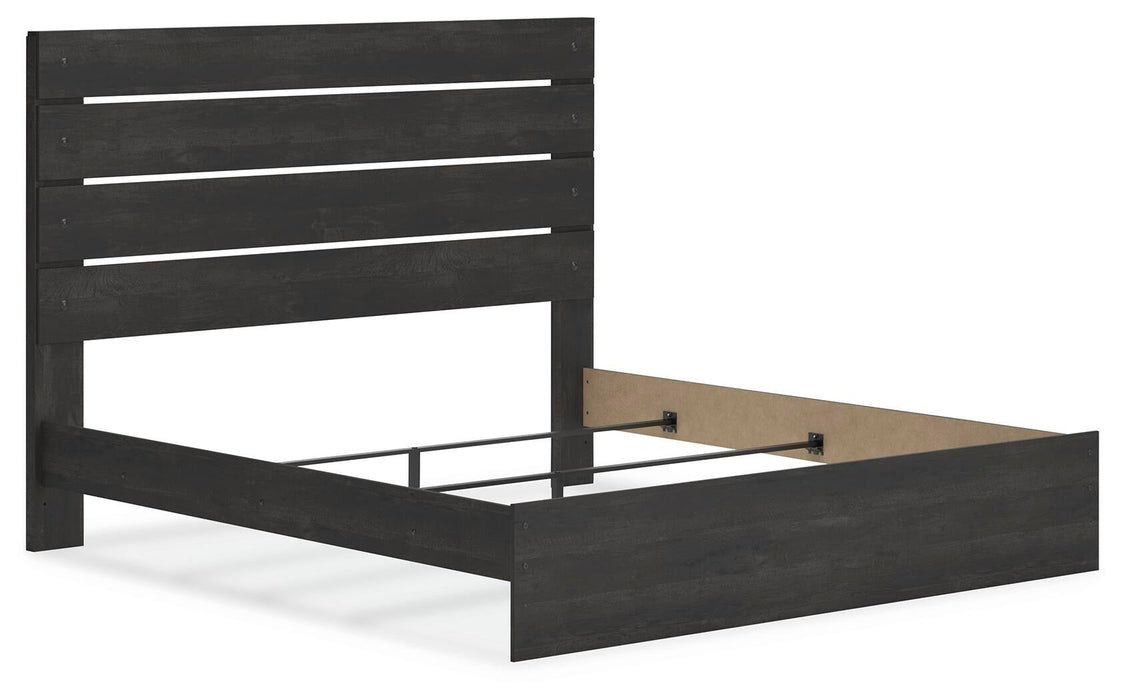 Delmorta King Panel Bed, Dresser, Mirror, Chest and Nightstand - alternate view 17