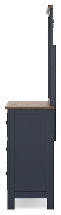 Landocken Twin Panel Headboard, Dresser and Mirror - alternate view 12