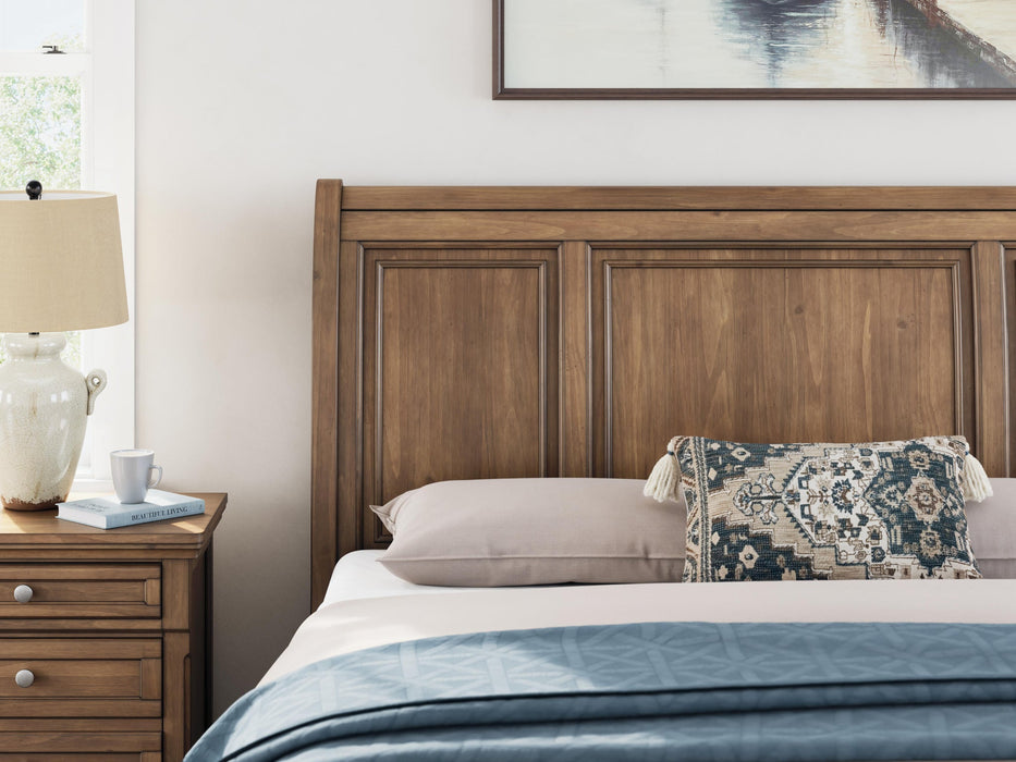 Vandenmore California King Storage Sleigh Bed with Mirrored Dresser and Nightstand - alternate view 22
