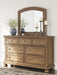 Vandenmore California King Storage Sleigh Bed with Mirrored Dresser and Nightstand - alternate view 19