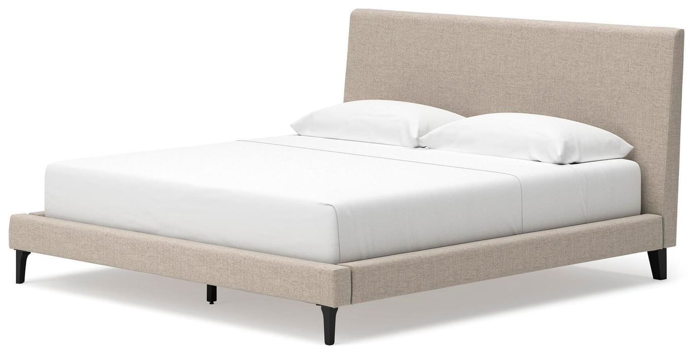 Cielden King Upholstered Bed with Roll Slats, Dresser, Mirror and Nightstand - alternate view 7