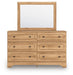 Galletyn Twin Panel Bed with Mirrored Dresser - alternate view 2