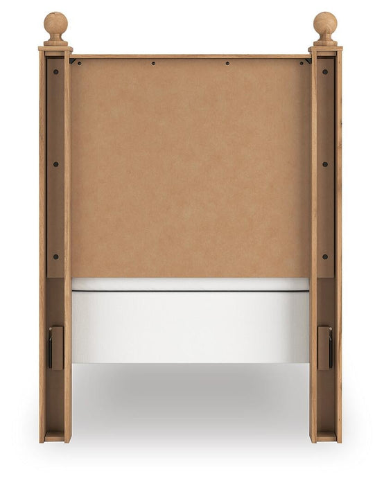 Galletyn Twin Panel Bed with Mirrored Dresser - alternate view 9