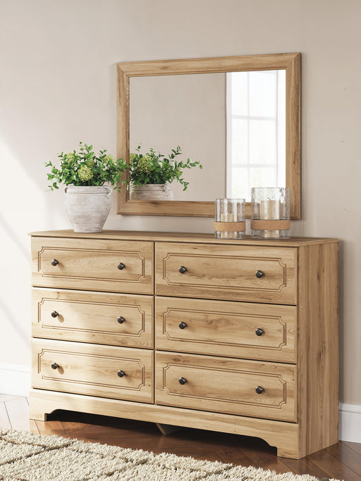 Galletyn Twin Panel Bed with Mirrored Dresser - alternate view 12