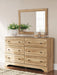 Galletyn Twin Panel Bed with Mirrored Dresser - alternate view 12