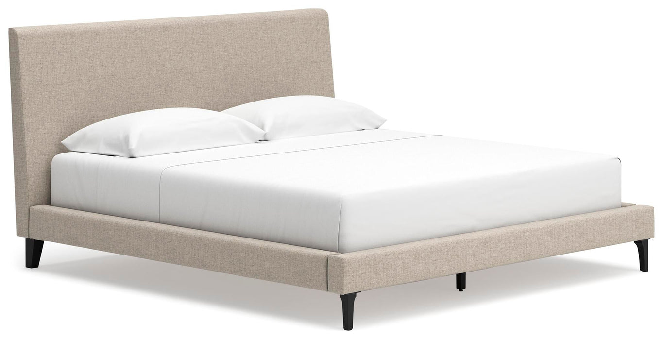 Cielden King Upholstered Bed with Roll Slats, Dresser, Mirror, Chest and Nightstand - alternate view 14
