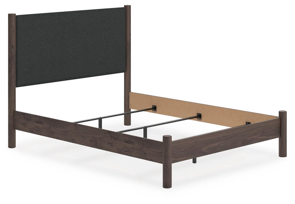 Cadmori Queen Upholstered Panel Bed, Dresser, Mirror and Nightstand - alternate view 10