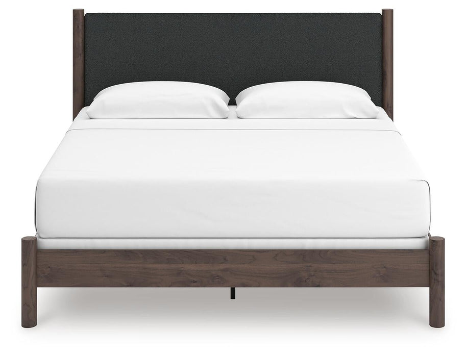 Cadmori King Upholstered Panel Bed, Dresser and Mirror - alternate view 7