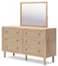 Cielden Full Upholstered Bed with Roll Slats, Dresser, Mirror, Chest and Nightstand - alternate view 6