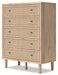 Cielden Full Upholstered Bed with Roll Slats, Dresser, Mirror, Chest and Nightstand - alternate view 11