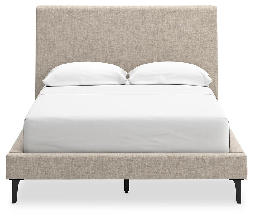 Cielden Full Upholstered Bed with Roll Slats, Dresser, Mirror, Chest and Nightstand - alternate view 13