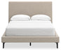 Cielden Full Upholstered Bed with Roll Slats, Dresser, Mirror, Chest and Nightstand - alternate view 13