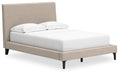 Cielden Full Upholstered Bed with Roll Slats, Dresser, Mirror, Chest and Nightstand - alternate view 14