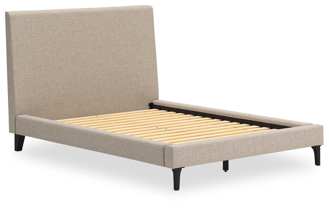 Cielden Full Upholstered Bed with Roll Slats, Dresser, Mirror, Chest and Nightstand - alternate view 15