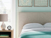 Cielden Full Upholstered Bed with Roll Slats, Dresser, Mirror, Chest and Nightstand - alternate view 26