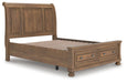 Vandenmore Queen Storage Sleigh Bed with Mirrored Dresser, Chest and Nightstand - alternate view 18