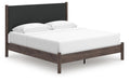 Cadmori King Upholstered Panel Platform Bed, Dresser and Mirror - alternate view 8