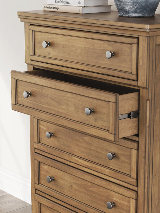 Vandenmore Queen Storage Sleigh Bed with Mirrored Dresser, Chest and Nightstand - alternate view 29