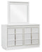 Chalanna King Upholstered Storage Bed, Dresser and Mirror - alternate view 3