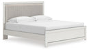 Birmonton King Upholstered Panel Platform Bed, Dresser and Mirror - alternate view 8