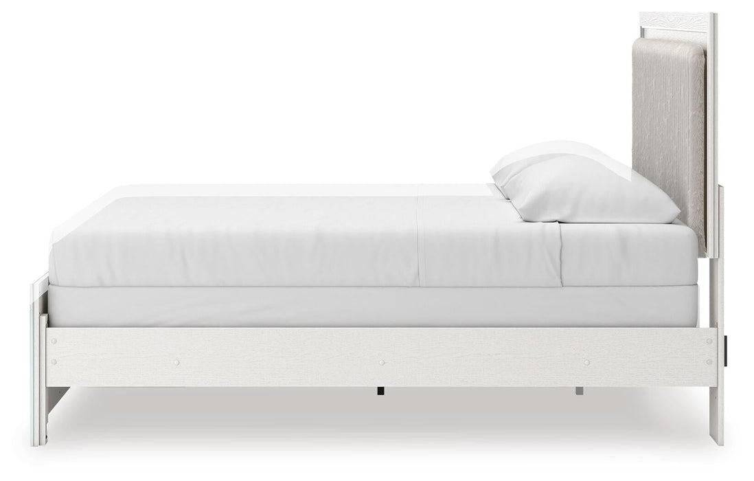 Birmonton King Upholstered Panel Bed, Dresser and Mirror - alternate view 13