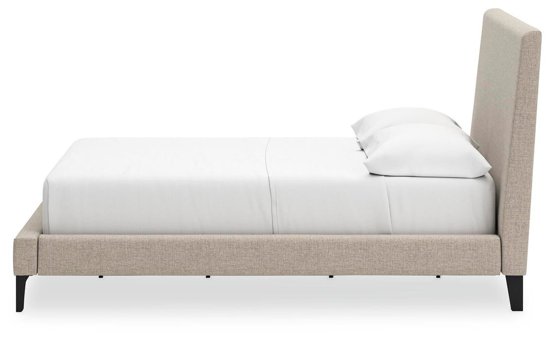 Cielden Full Upholstered Bed with Roll Slats, Dresser and Mirror - alternate view 17