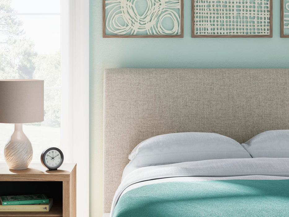 Cielden Full Upholstered Bed with Roll Slats, Dresser and Mirror - alternate view 14